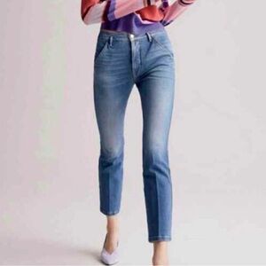 FRAME Le Slender Straight Leg Jeans in thistle size 28 pockets denim comfy